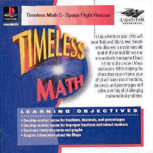 Timeless Math 5 - Space Flight Rescue (USA) Cover